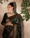 Green Banarasi Silk Saree