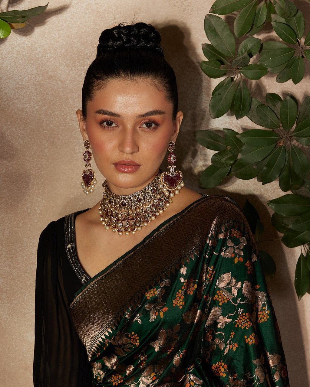 Green Banarasi Silk Saree