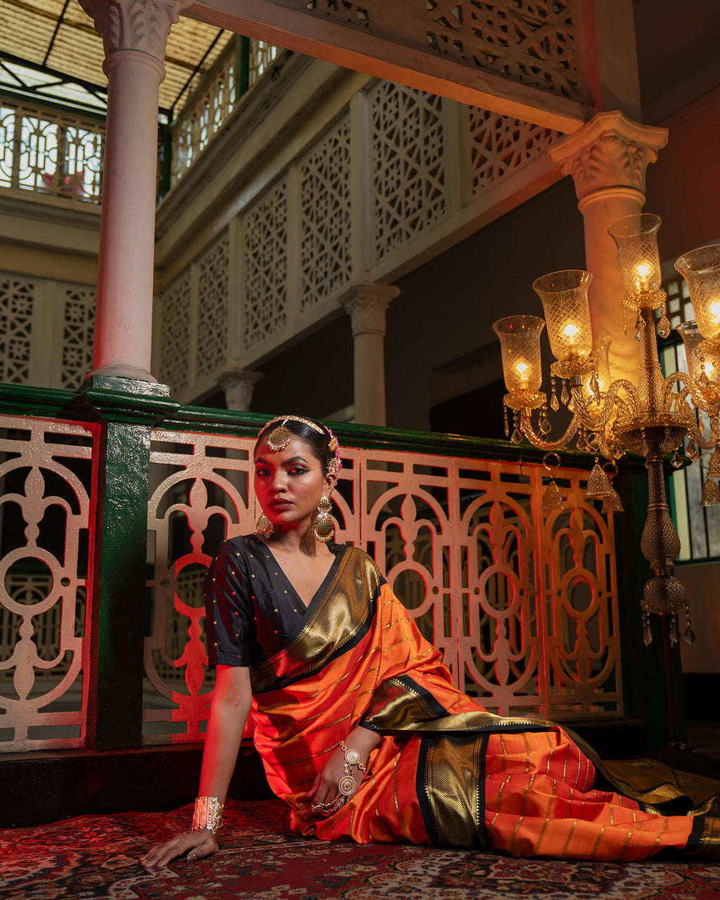 Orange Kanchivaram Silk Saree - 051 of 105