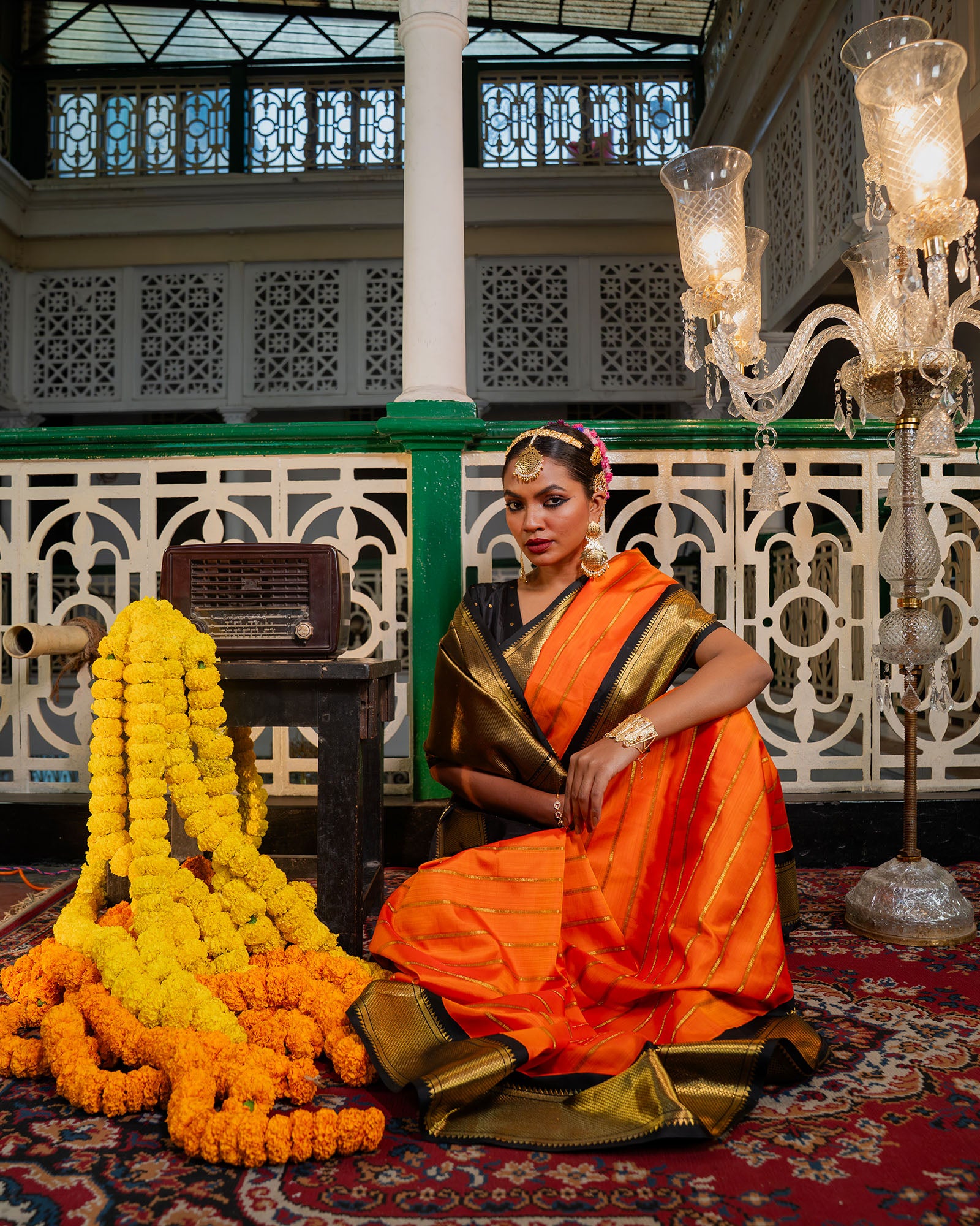 Orange Kanchivaram Silk Saree - 051 of 105