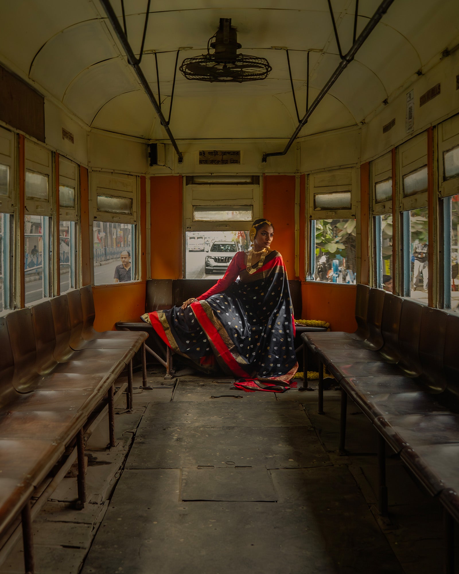 Black Kanchivaram Twill Silk Saree