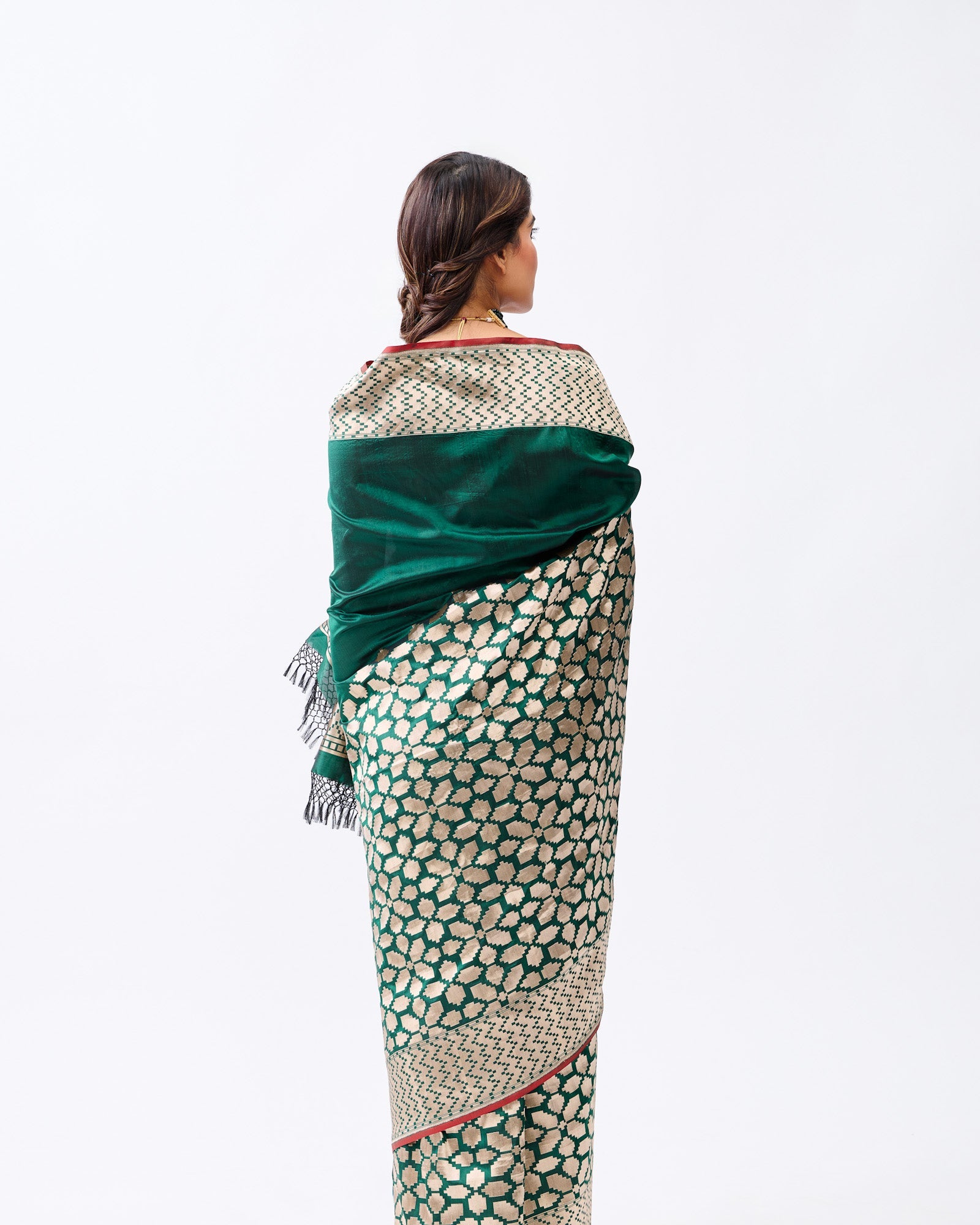 Green Banarasi Silk Saree