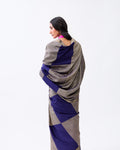 Blue Mysore Crepe Silk Saree