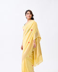 Yellow Banarasi Georgette Saree