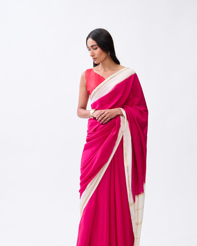 Red Mysore Silk Saree