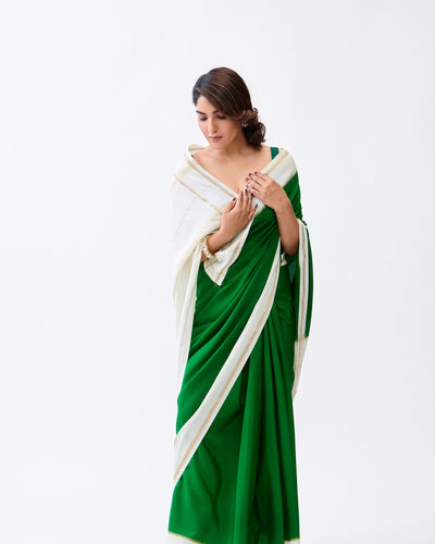 Green Mysore Silk Saree