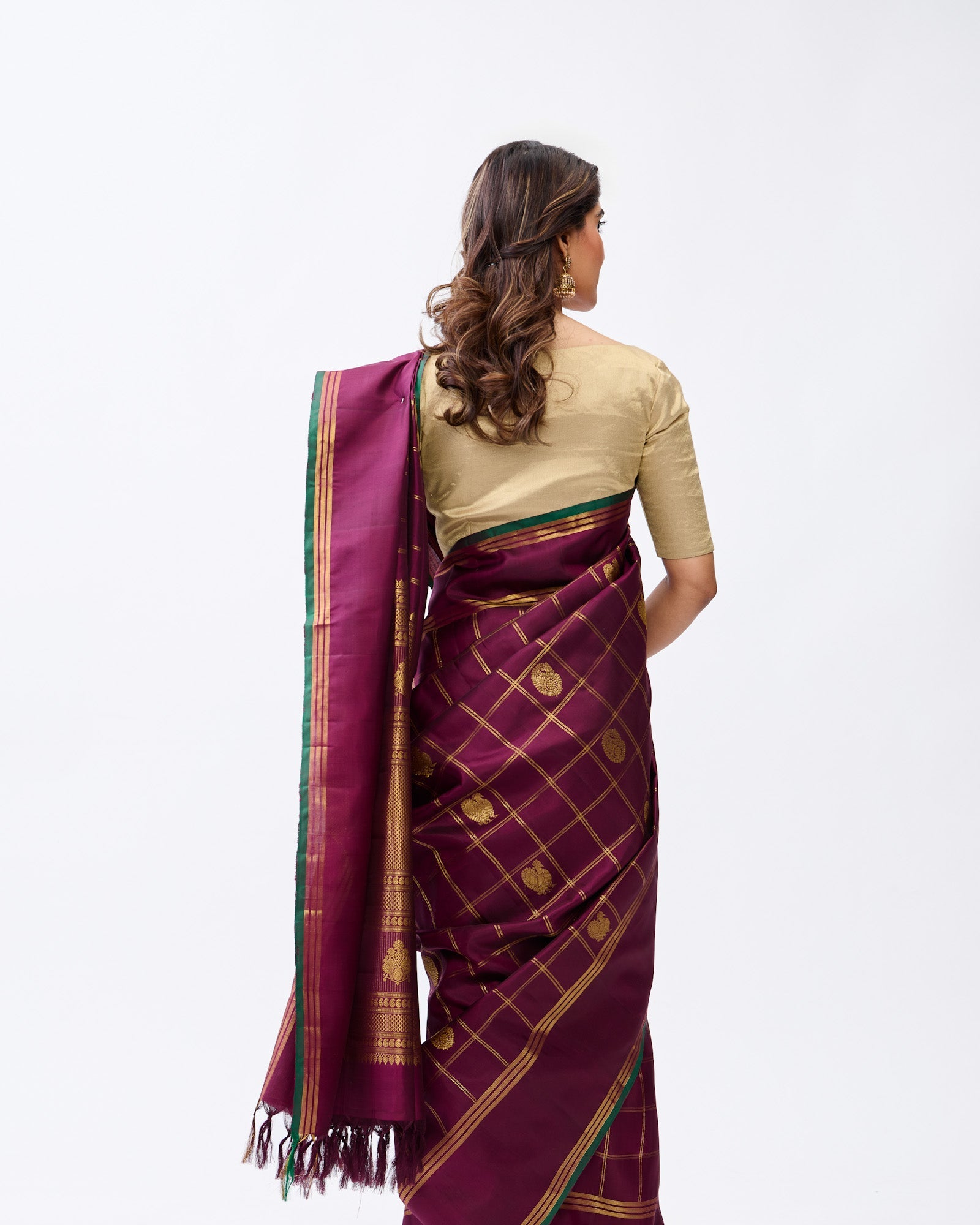 Maroon Kanchivaram Silk Saree
