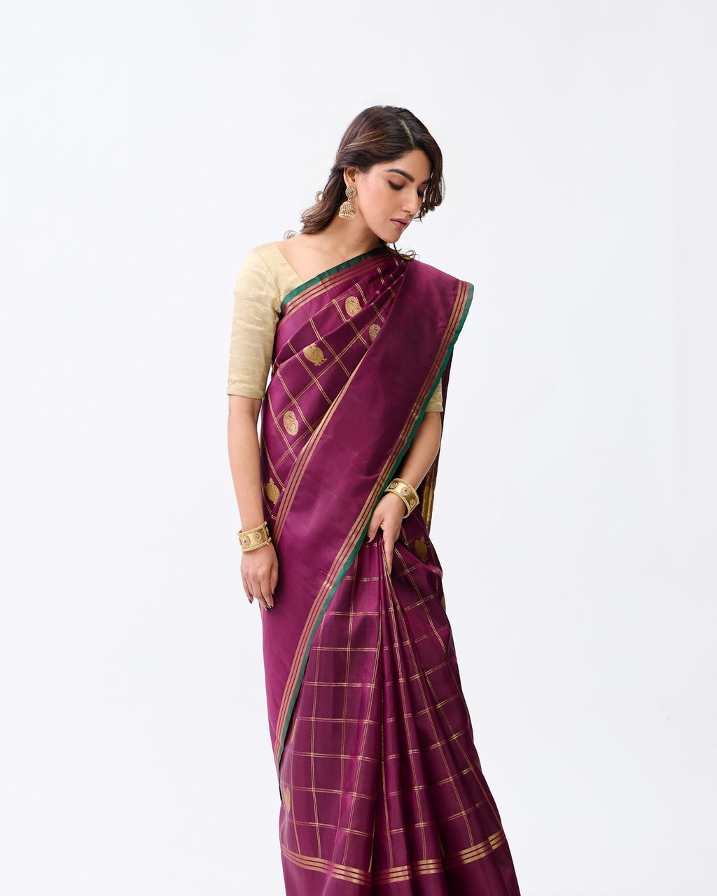 Maroon Kanchivaram Silk Saree