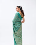 Green Mysore Crepe Silk Saree