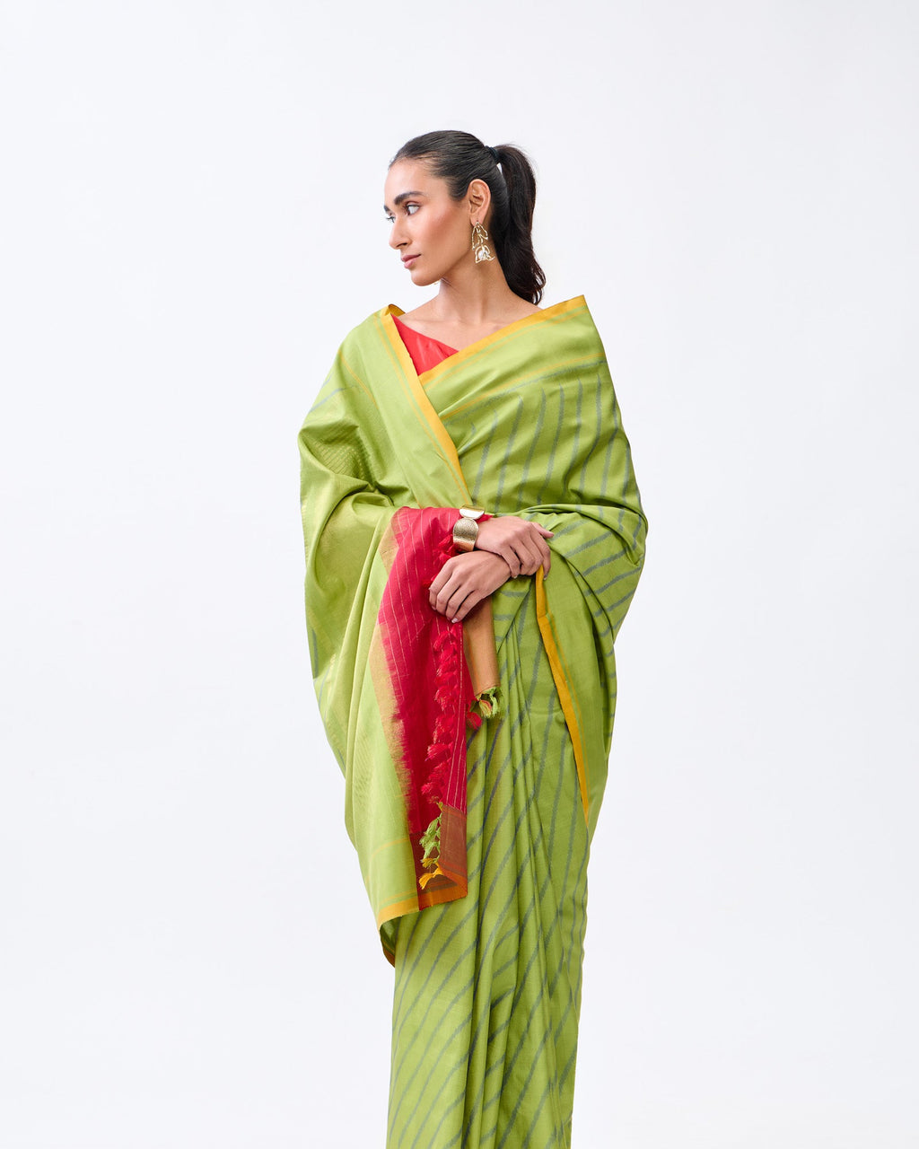 Green Patola Silk Saree