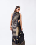 Black Banarasi Poona Silk Saree