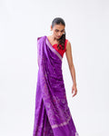 Purple Banarasi Silk Saree
