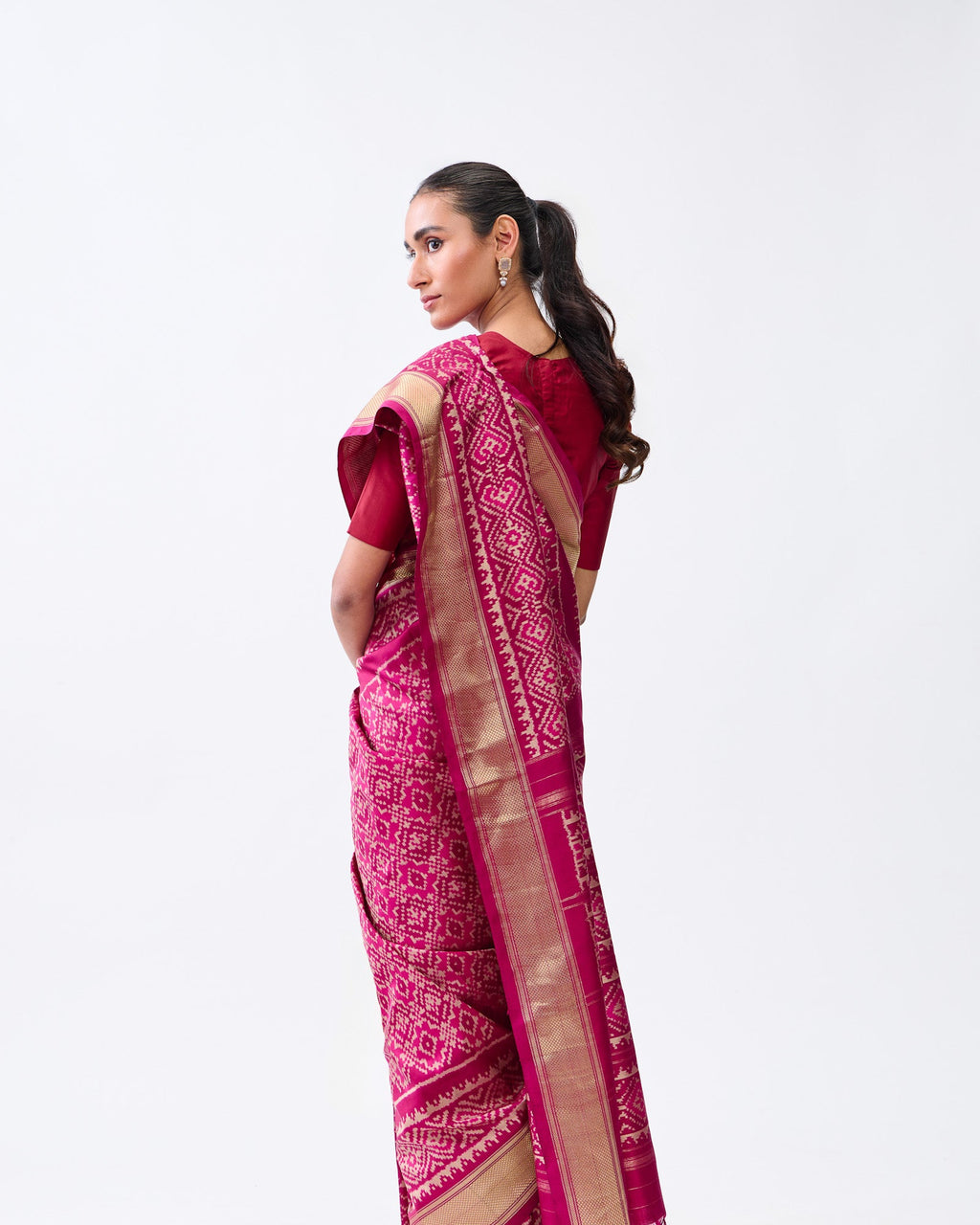Purple Patola Silk Saree