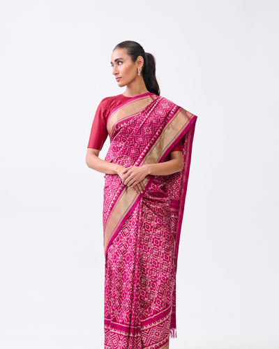 Purple Patola Silk Saree