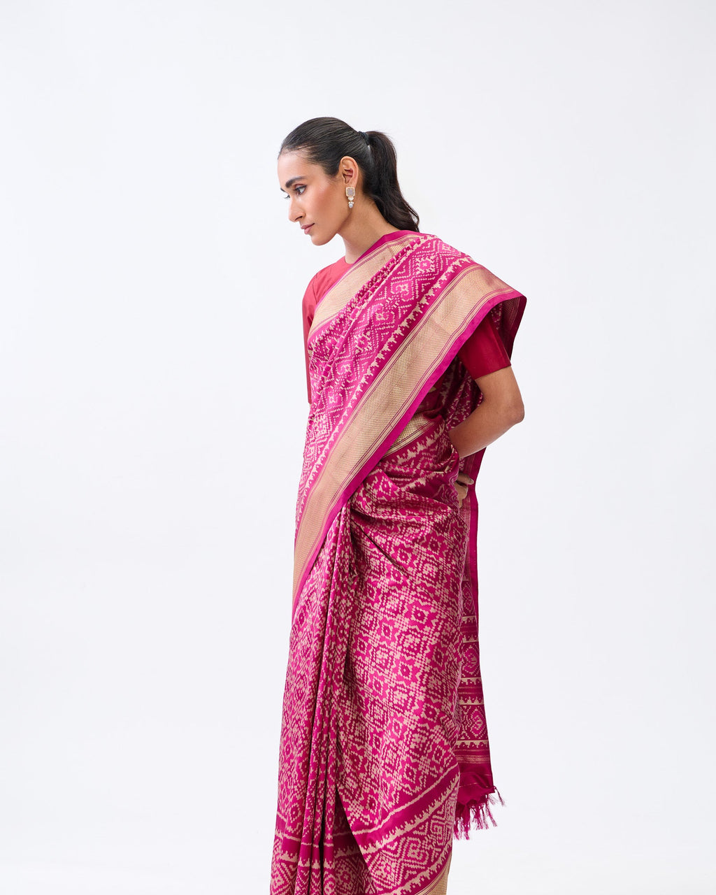 Purple Patola Silk Saree
