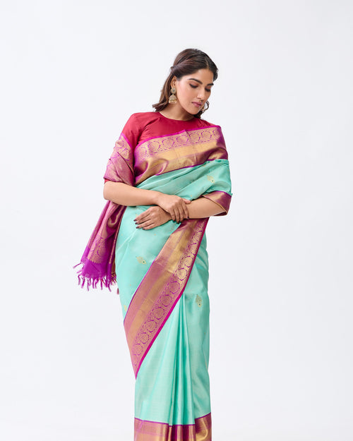 Blue Kanchivaram Silk Saree