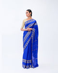 Blue Mysore Crepe Silk Saree