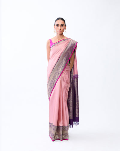 Pink Kanchivaram Silk Saree