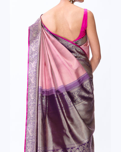 Pink Kanchivaram Silk Saree
