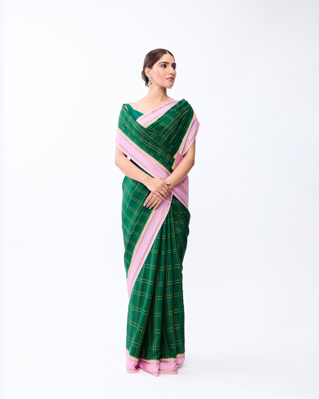 Green Mysore Crepe Silk Saree