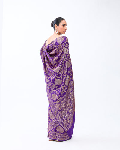 Blue Banarasi Silk Saree