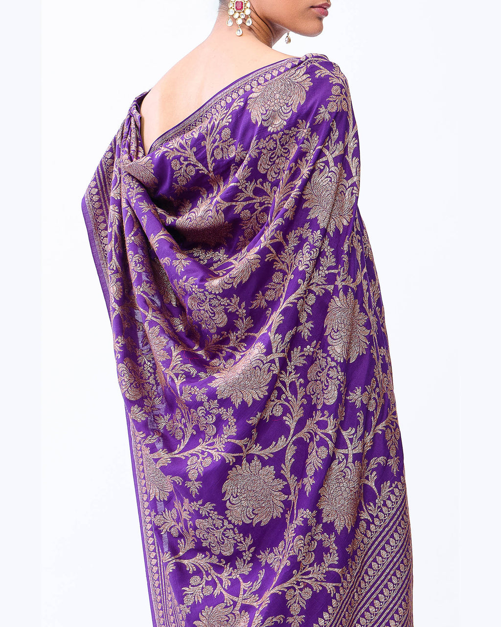 Blue Banarasi Silk Saree