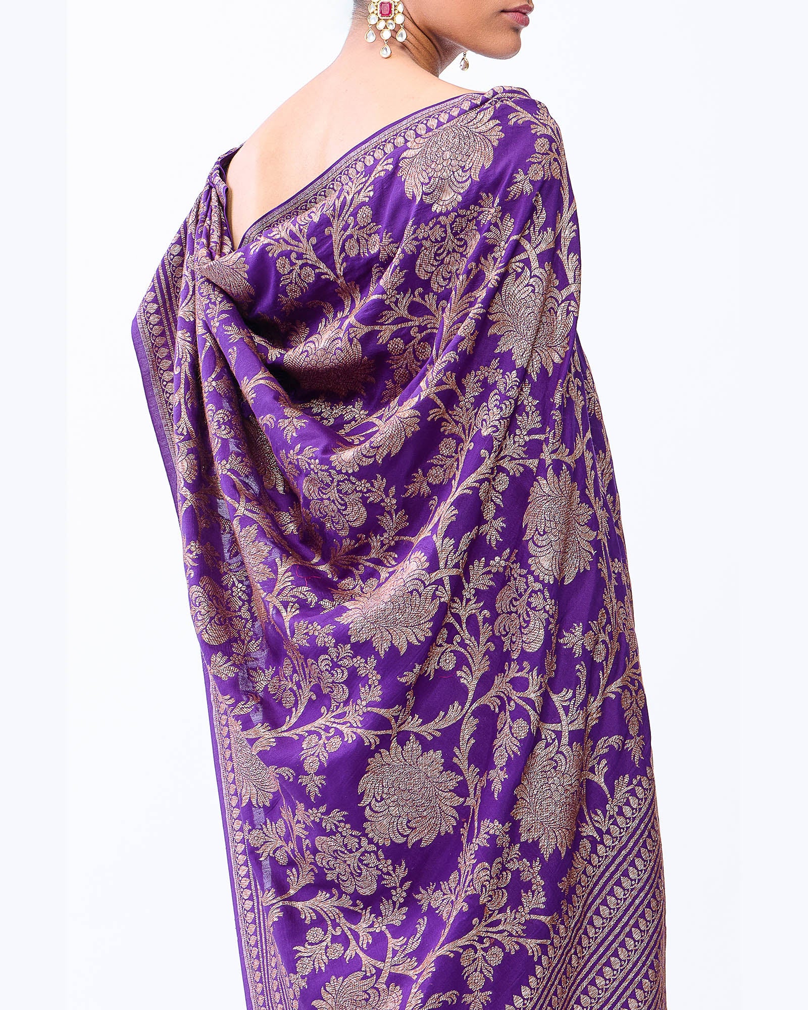 Blue Banarasi Silk Saree