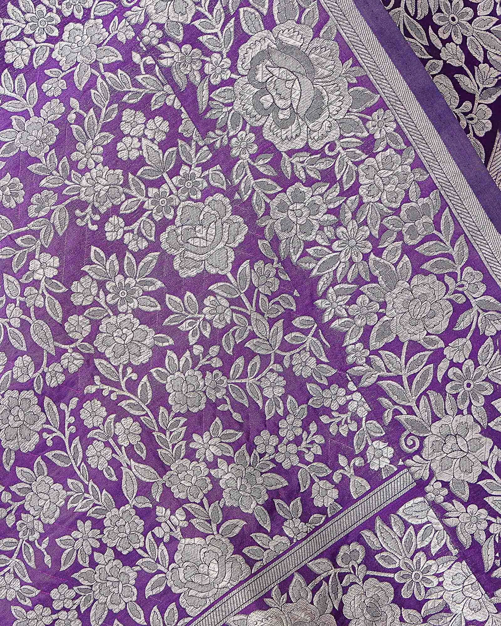 Blue Banarasi Silk Saree