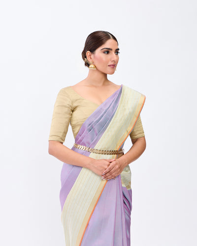 Purple Kanchivaram Silk Saree