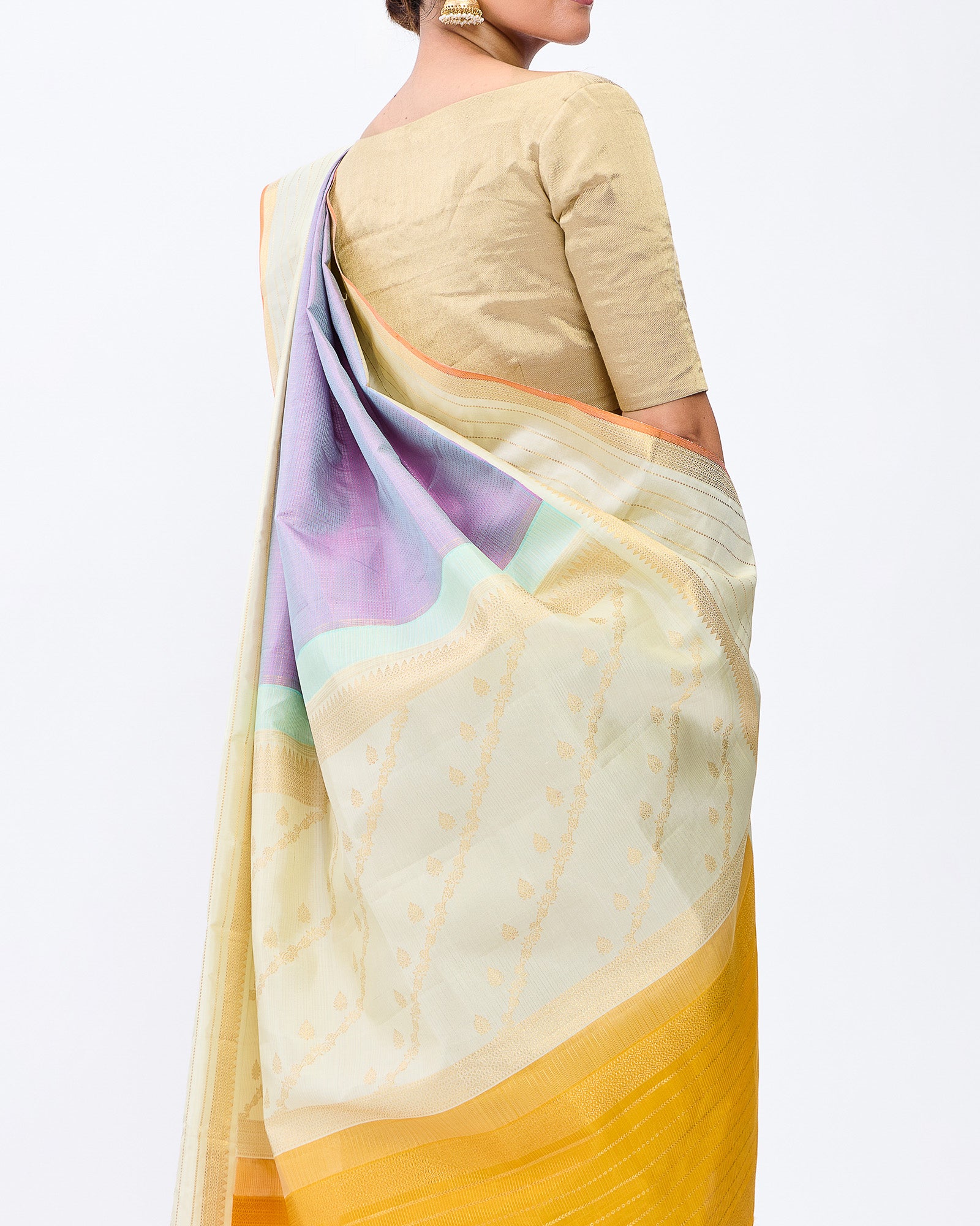 Purple Kanchivaram Silk Saree