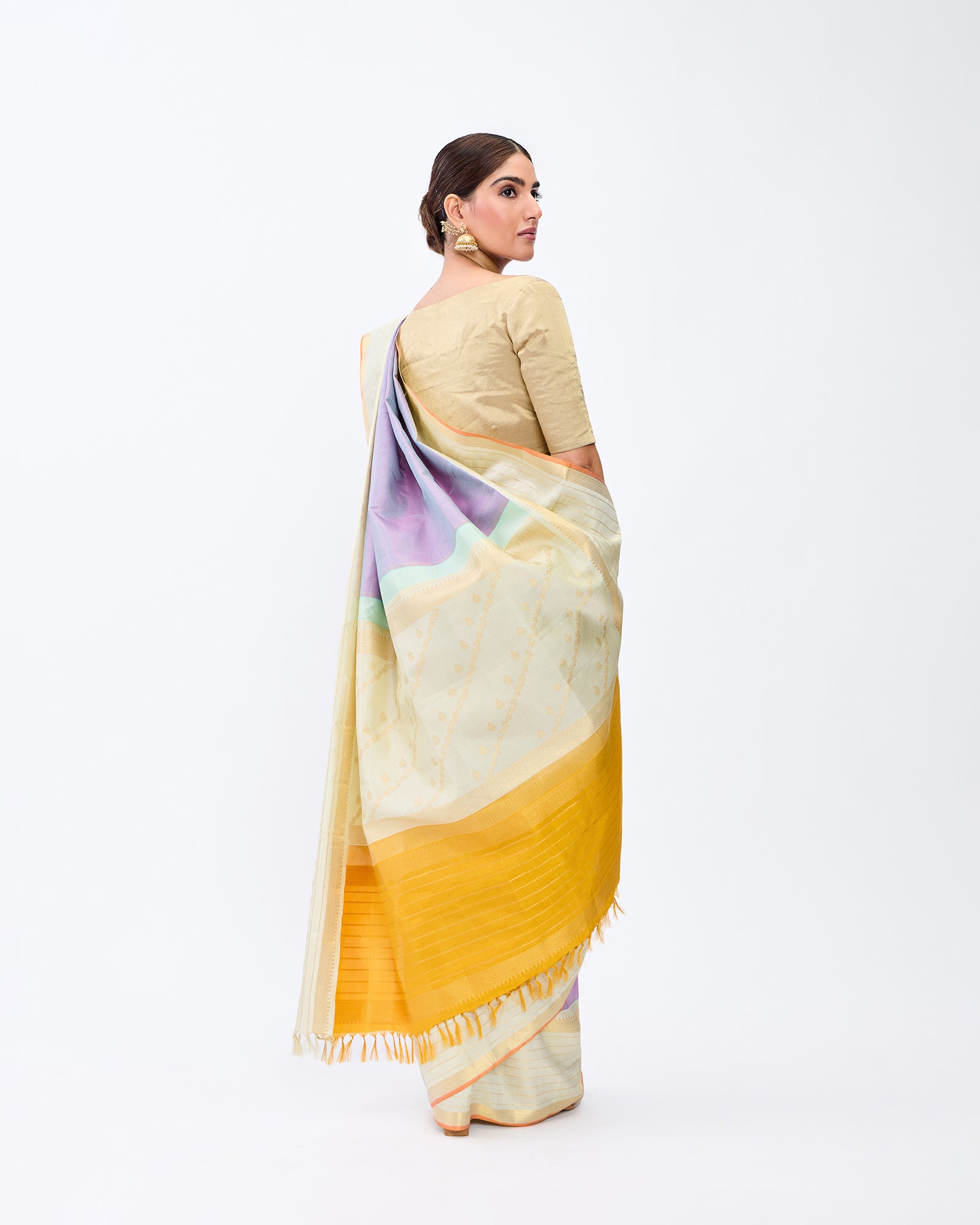 Purple Kanchivaram Silk Saree