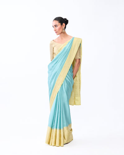Green Mysore Crepe Silk Saree