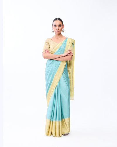 Green Mysore Crepe Silk Saree