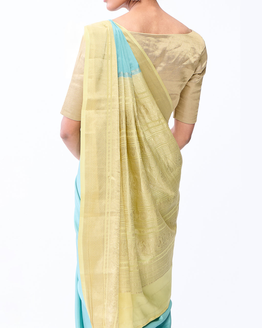 Green Mysore Crepe Silk Saree