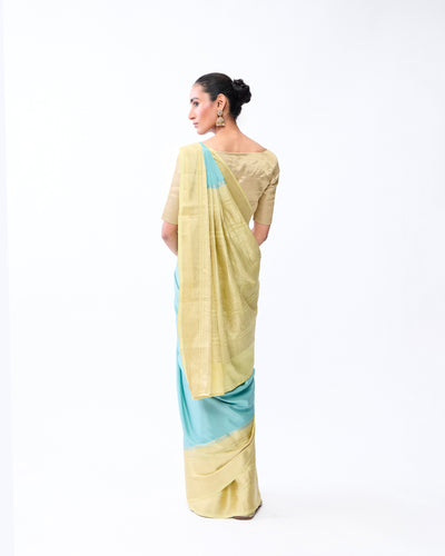 Green Mysore Crepe Silk Saree