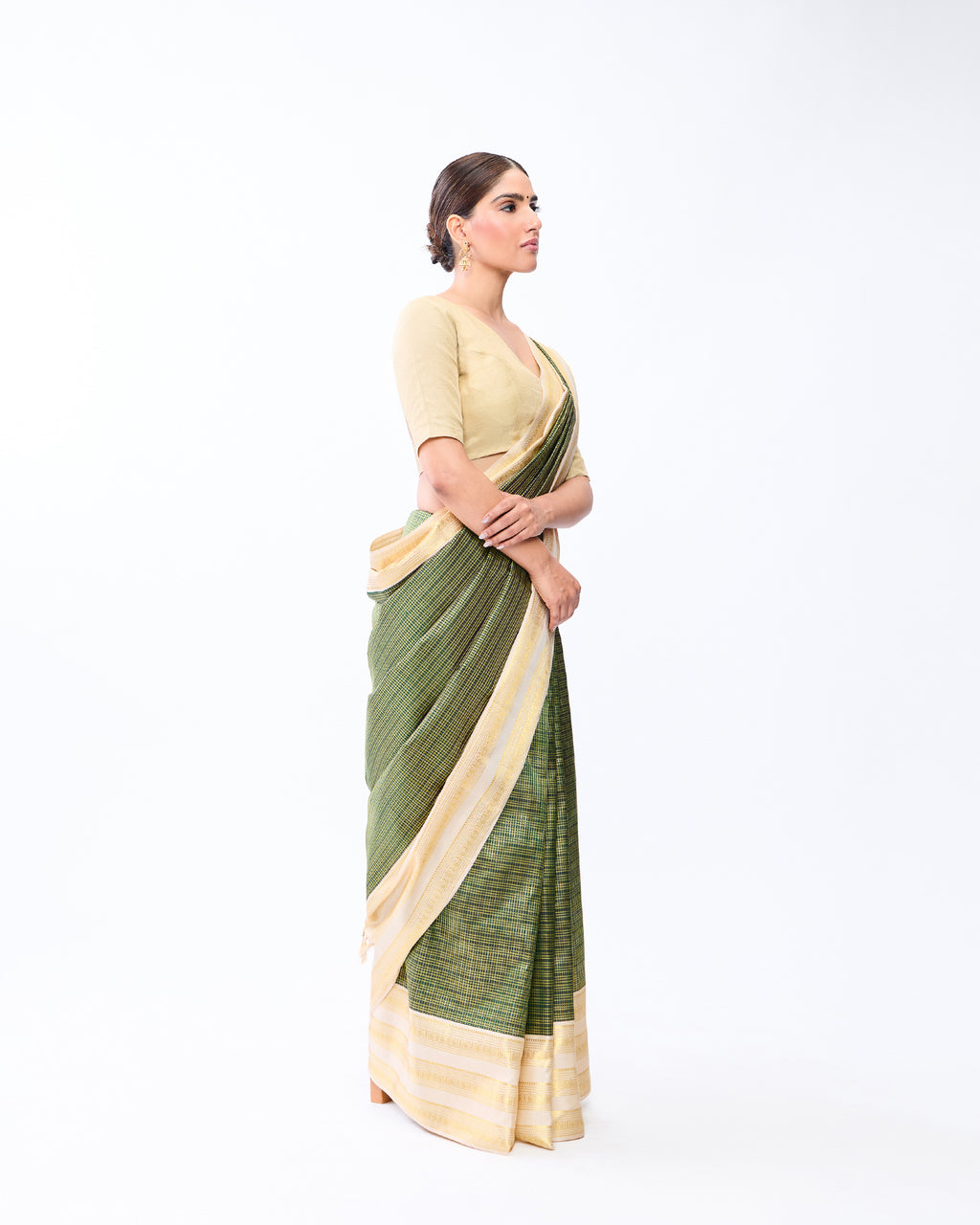 Dark Green Kanchivaram Silk Saree