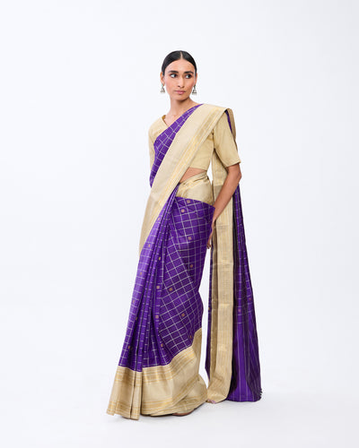 Violet Kanchivaram Silk Saree - 023 of 105