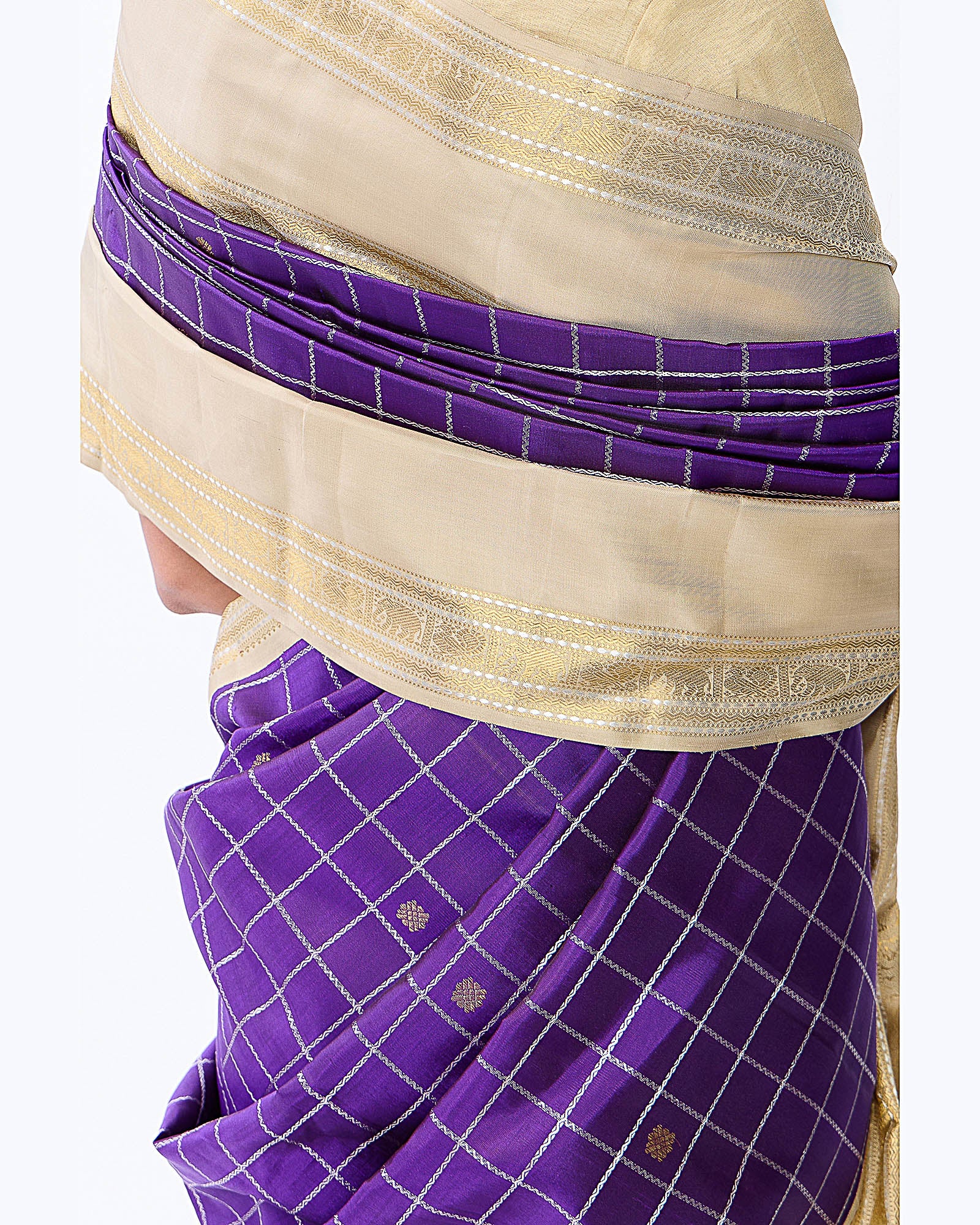 Purple Kanchivaram Silk Saree