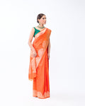 Orange Kanchivaram Silk Saree