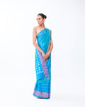 Blue Patola Silk Saree