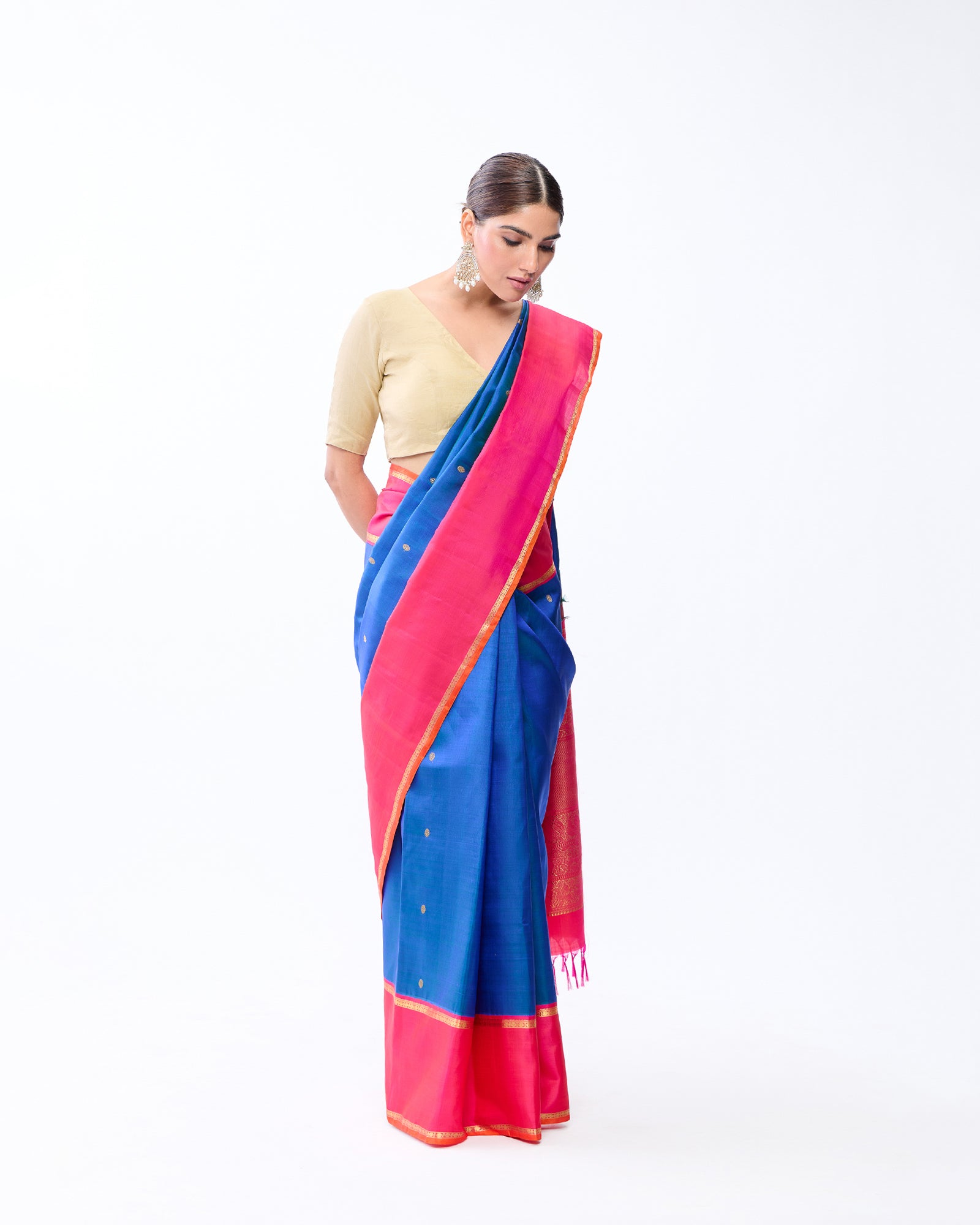 Blue Kanchivaram Silk Saree