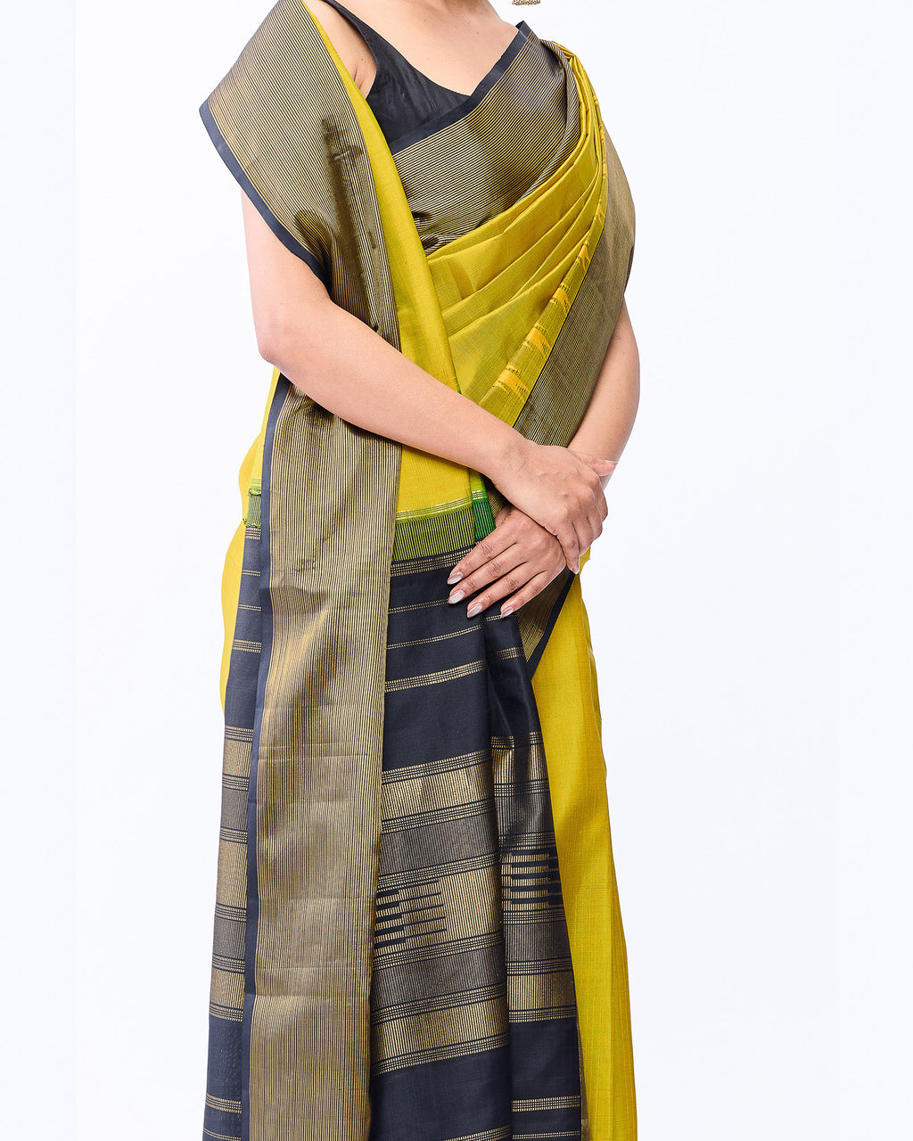Yellow Kanchivaram Silk Saree
