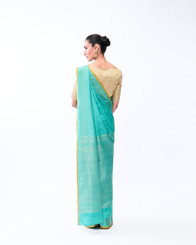 Green Mysore Crepe Silk Saree