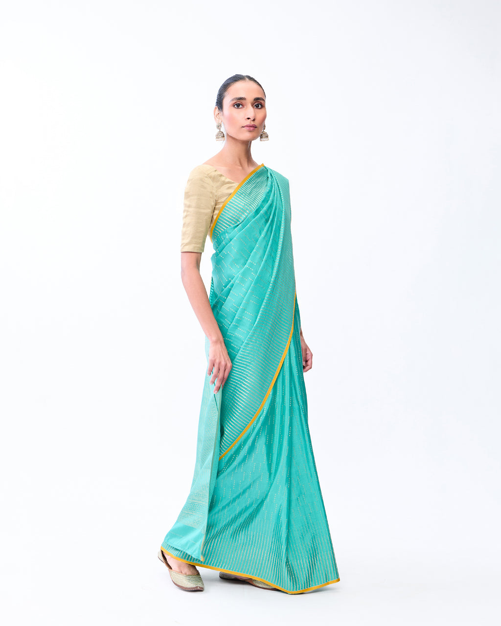 Green Mysore Crepe Silk Saree