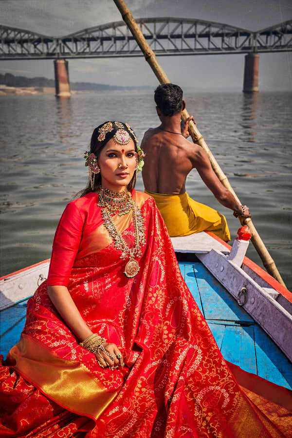 Red Kanchivaram Silk Saree