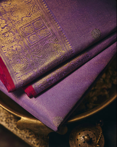 Lavender Kanchivaram Silk Saree - 004 of 105