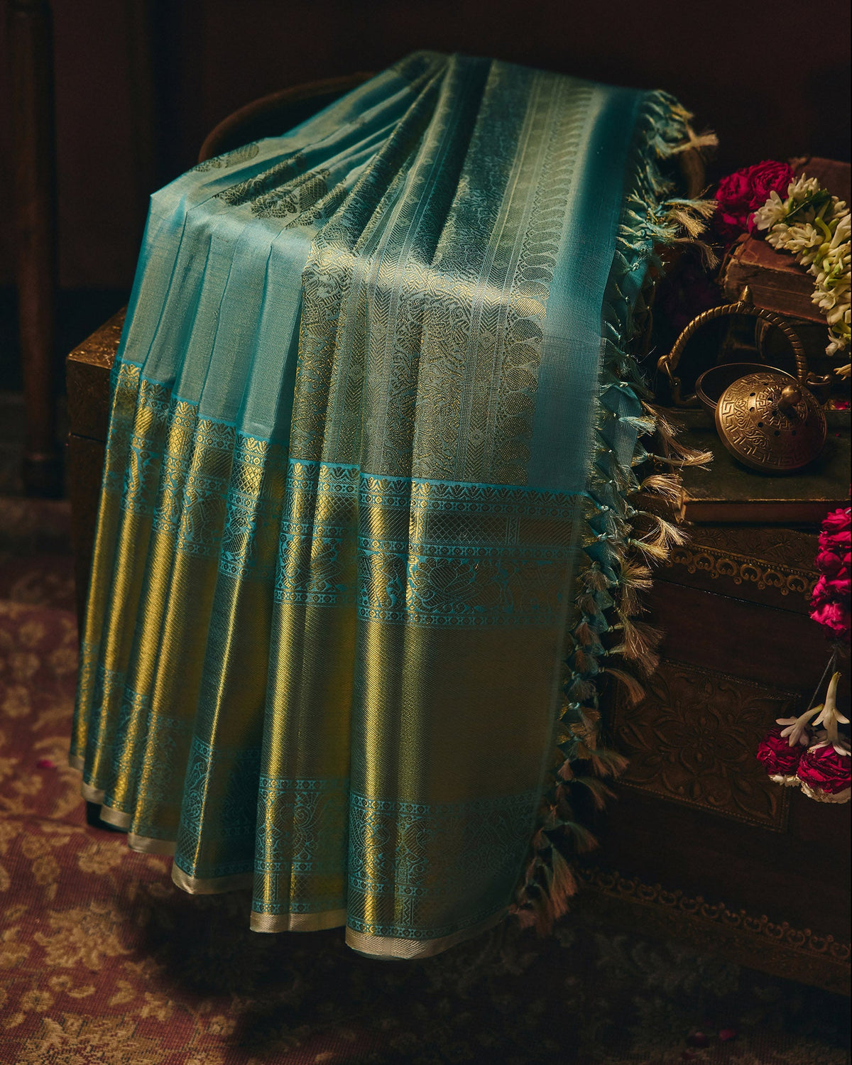 Blue Kanchivaram Silk Saree - 006 of 105
