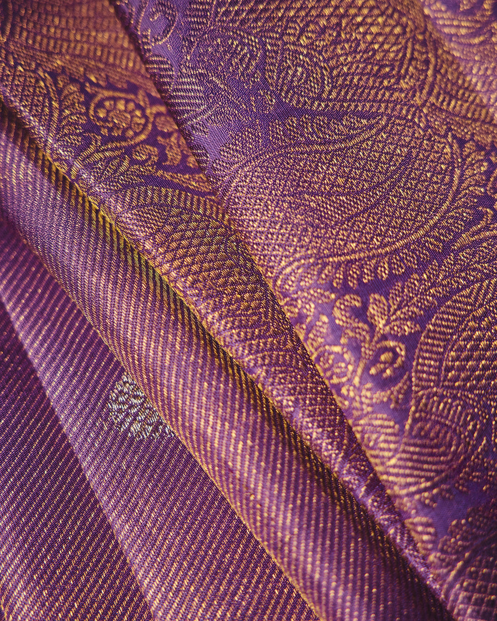 Lavender Kanchivaram Silk Saree - 004 of 105