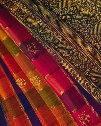 Multicolour Kanchivaram Silk Saree - 018 of 105