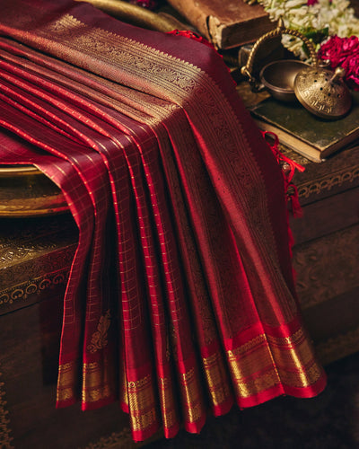 Red Kanchivaram Silk Saree - 080 of 105
